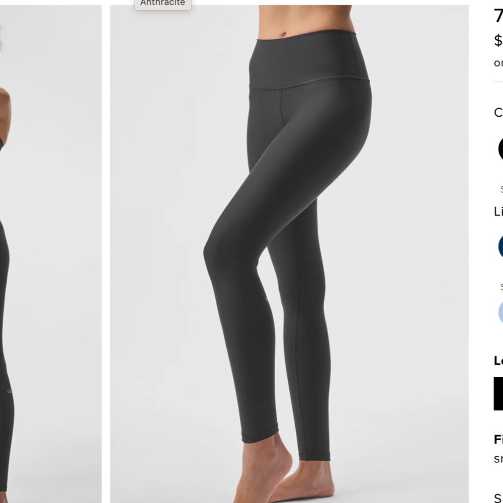 Alo Yoga 7/8 High-Waist Airlift Legging - Grey